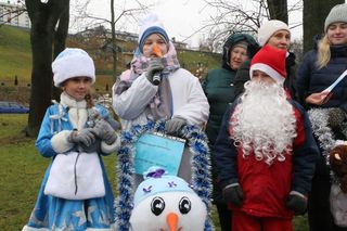 В Могилеве прошел новогодний парад санок 