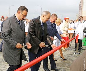 Торжественное открытие новой поликлиники в могилевском микрорайоне Казимировка