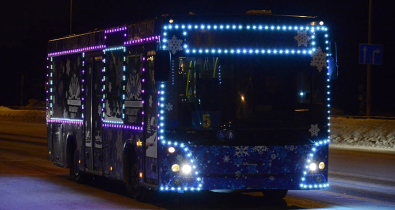 О расписании движения в новогоднюю ночь сообщили в Автобусном парке №1