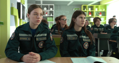 Класс МЧС в могилевской школе: как готовят будущих спасателей? Видео