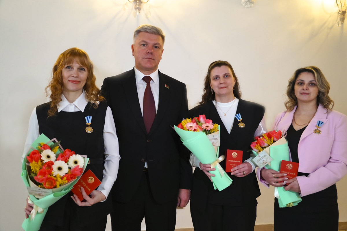 Торжественный прием, посвященный Дню женщин, в Могилеве