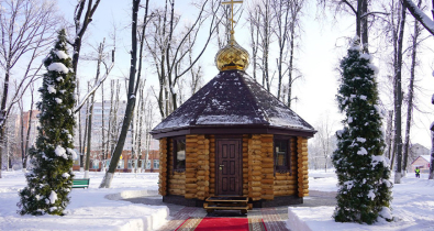 На территории Могилевского института МВД освятили часовню в честь Александра Невского