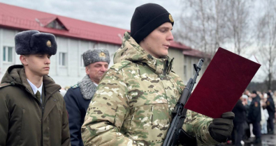 104 молодых бойца войсковой части 6713 принесли присягу на верность Родине и народу. Видео