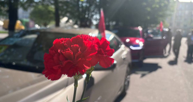 «Нам дорог военный подвиг прадедов». Белорусско-российский автопробег к 9 Мая стартовал в Могилеве