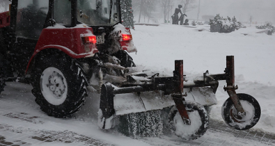 Большой снег в городе. Как Могилев борется с последствиями циклона