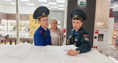 Спасатели провели профилактическое мероприятие в одном из торговых центров Могилева