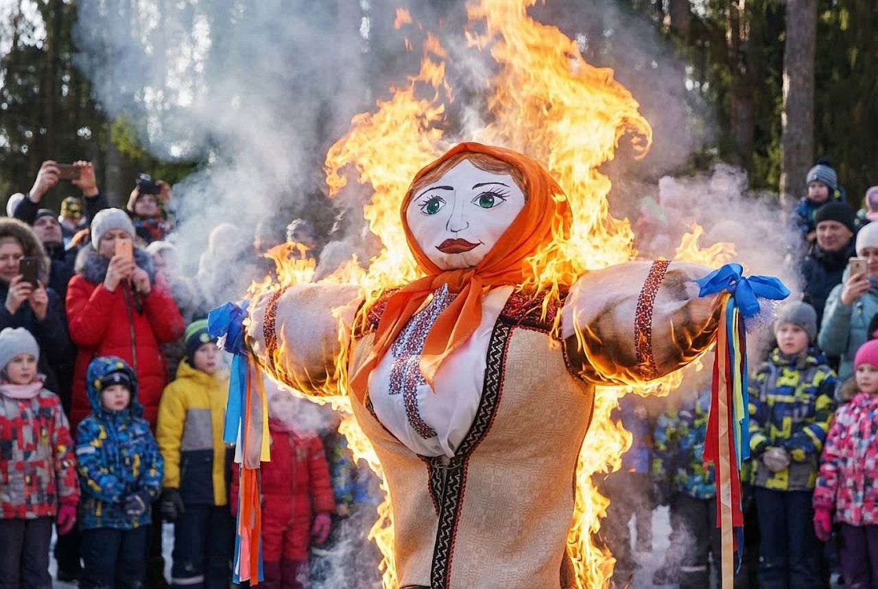 Народный праздник «Масленица» в Печерском лесопарке