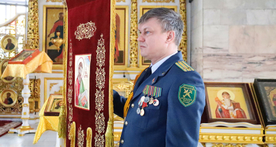 Духовное знамя апостола Матфея вручили Могилевской таможне